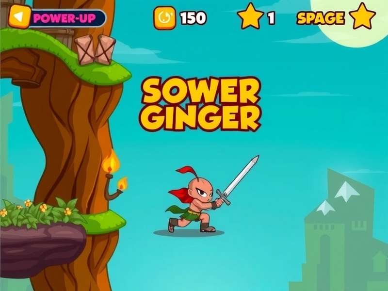 Speedy Ginger Warrior Game Screenshot